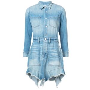 NSF Neva Frayed Denim Dress size small